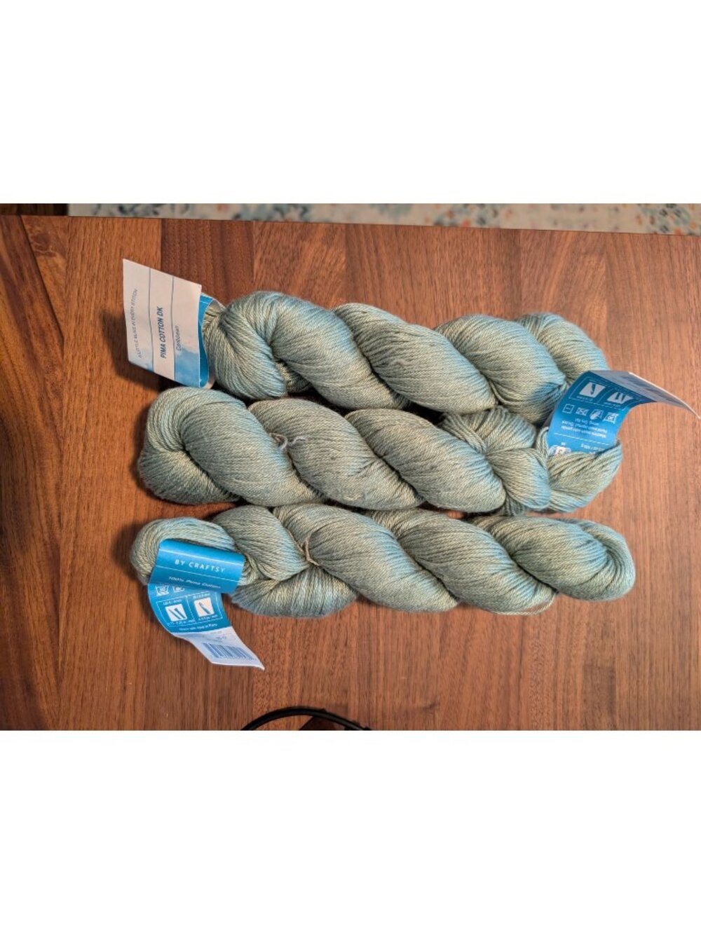 Lot of 3 Cloudborn Pima Cotton DK Hanks - Caribbean (Discontinued)